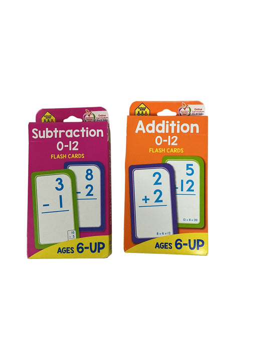 Tarjetas de suma y resta (SCCHOOL ZONE)