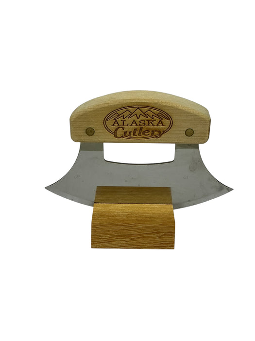 Set de cuchillo y tabla Ulu (ALASKA CUTLERY)
