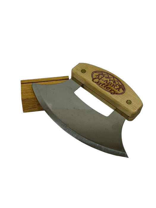 Set de cuchillo y tabla Ulu (ALASKA CUTLERY)