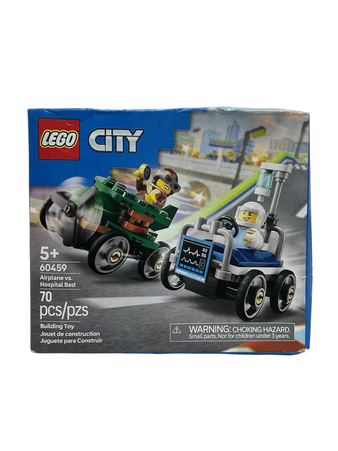 Avión contra cama de hospital (LEGO)