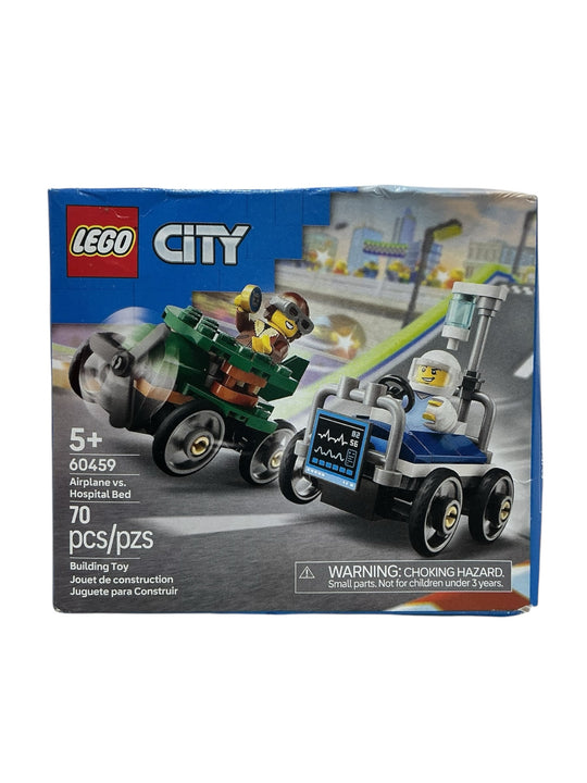 Avión contra cama de hospital (LEGO)