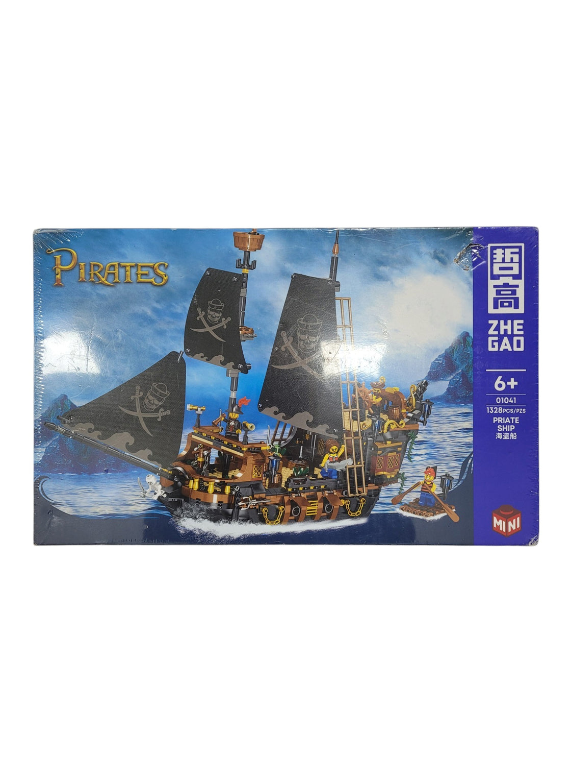 Barco pirata de bloques (ZHE GAO)