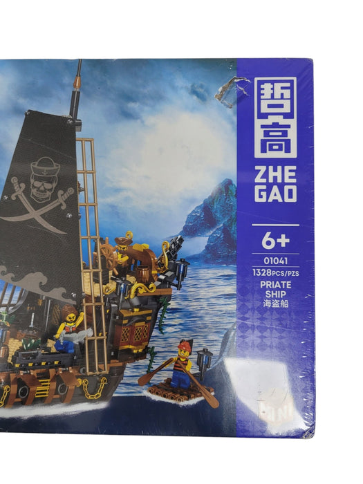 Barco pirata de bloques (ZHE GAO)