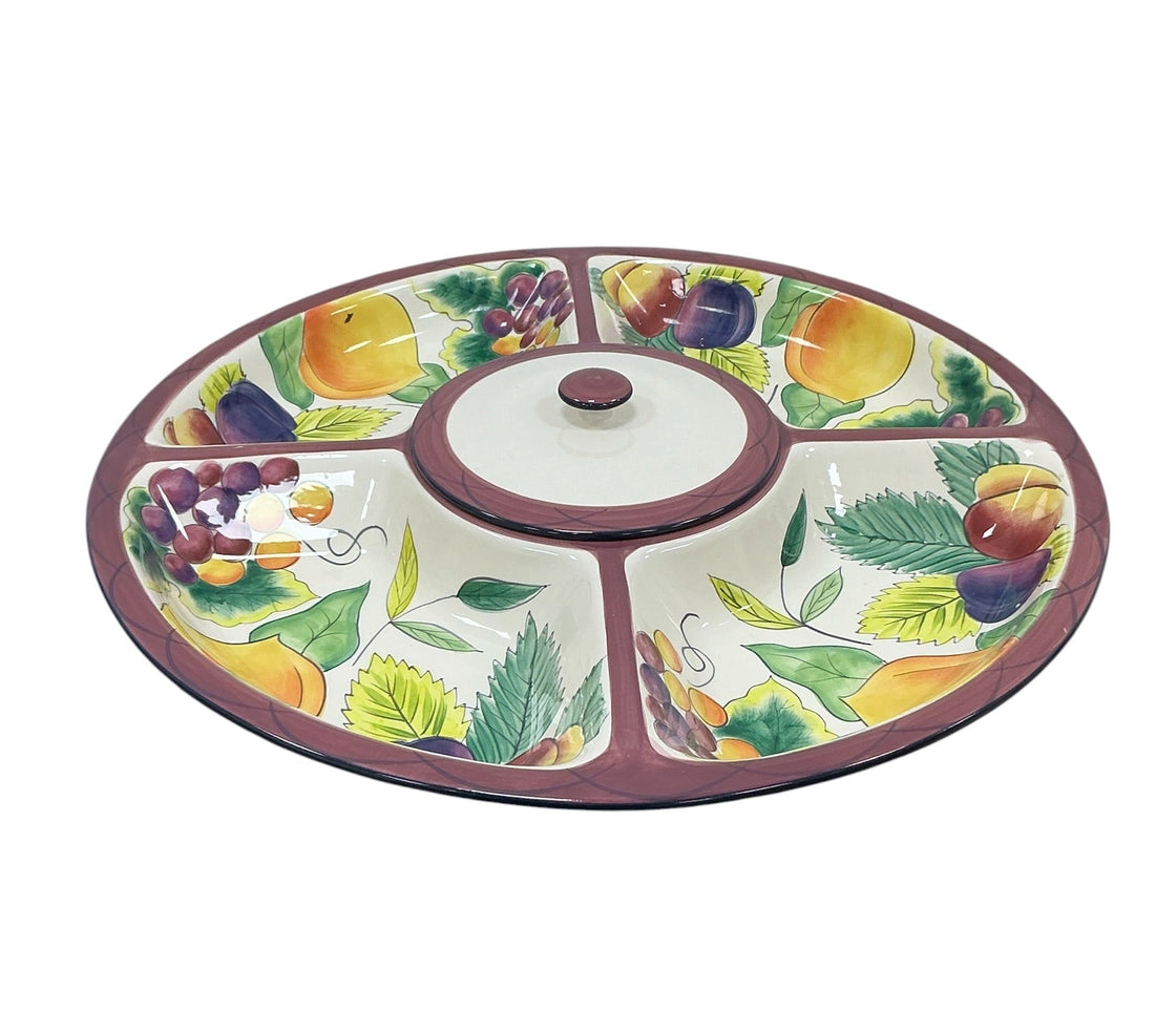 Bandeja dividida con tapa (CLAY ART)