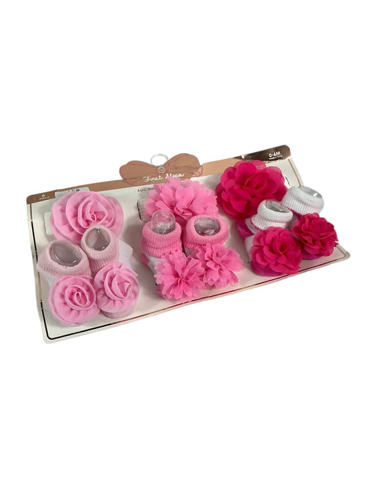 Set de diadema y calcetas para bebé