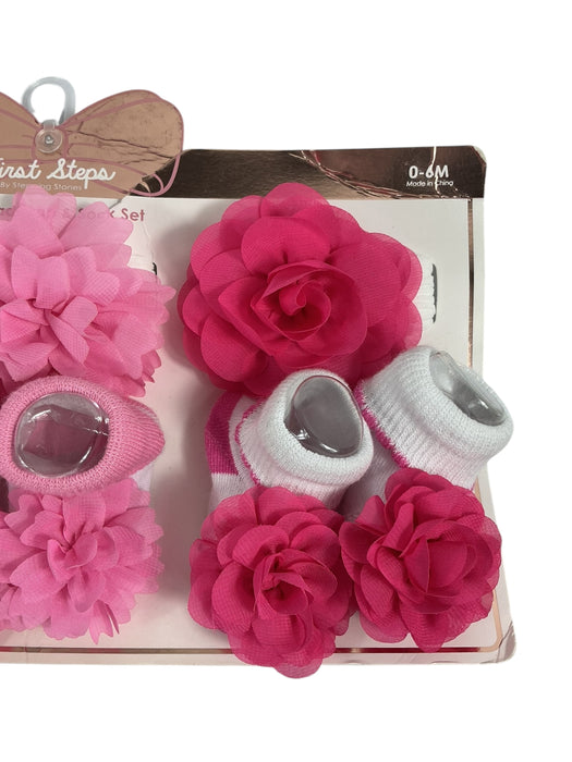 Set de diadema y calcetas para bebé