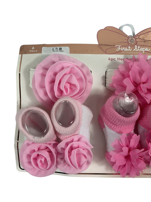 Set de diadema y calcetas para bebé