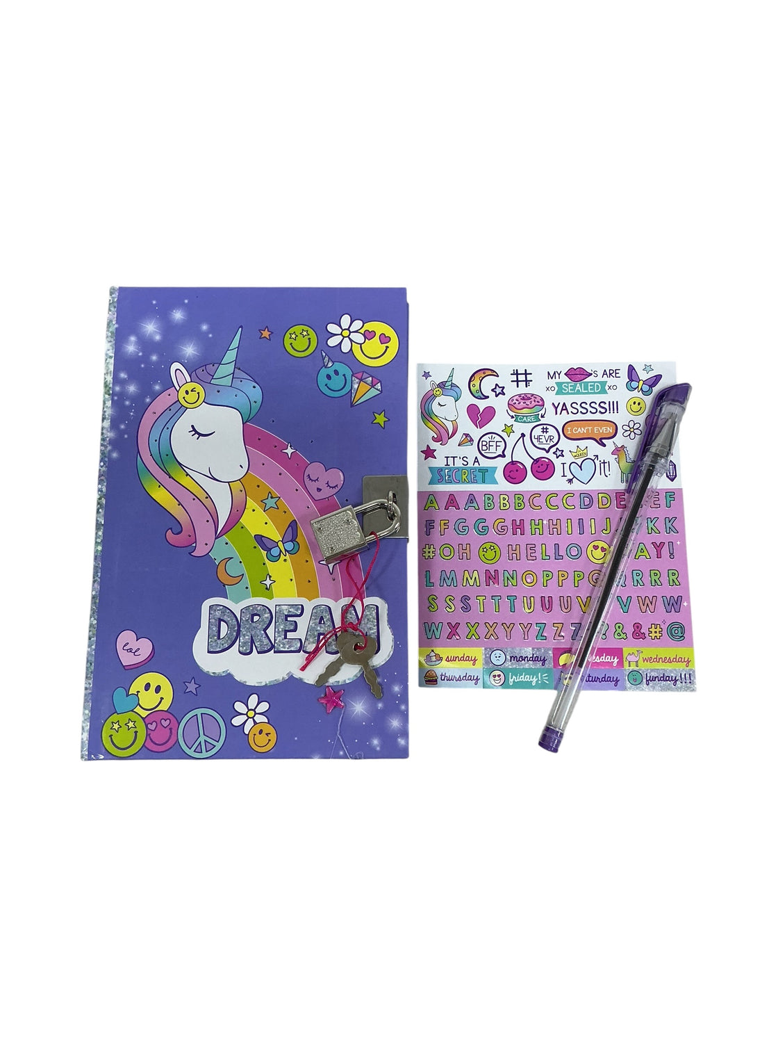Diario con luz y candado (JUST MY STYLE)