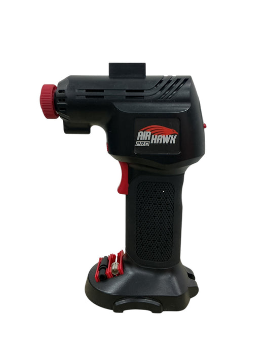 Inflador Air Hawk Pro negro con detalles rojos