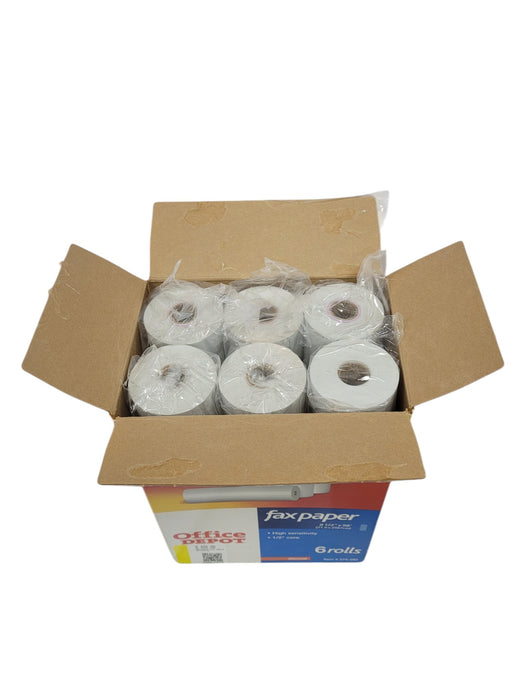 Set de papel térmico para fax (OFFICE DEPOT)