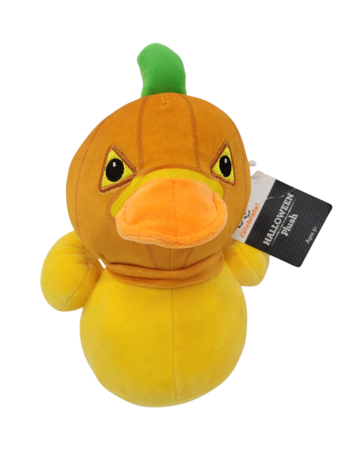 Peluche de pato con calabaza