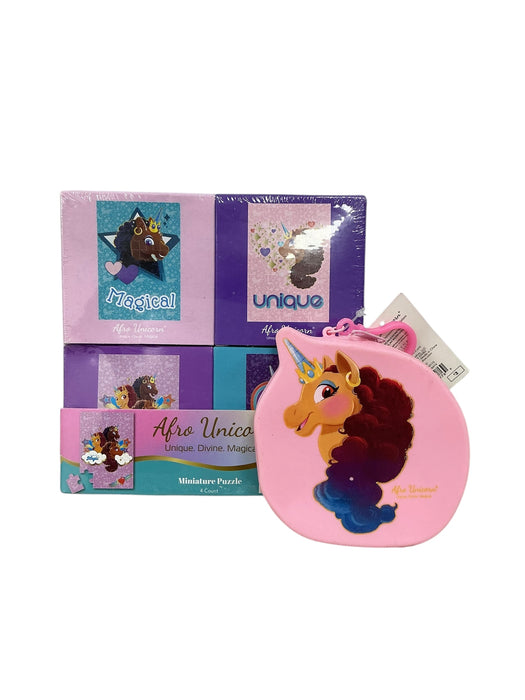 Set de rompecabezas y monedero (AFRO UNICORN)