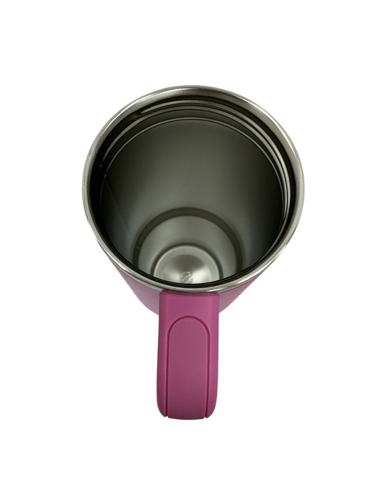 Stanley Quencher H2.0 40oz rosa fucsia - vista superior mostrando interior de acero inoxidable pulido