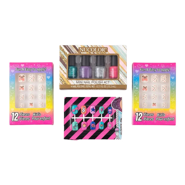 Set de esmaltes y uñas postizas (NUCOLOR)