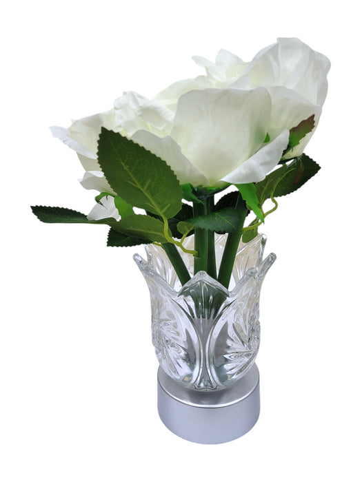 Lámpara decorativa de flor LED, vista posterior