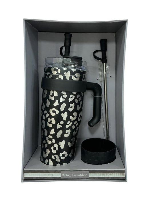 Tumbler 30oz Leopardo TRUE - Vista interior accesorios