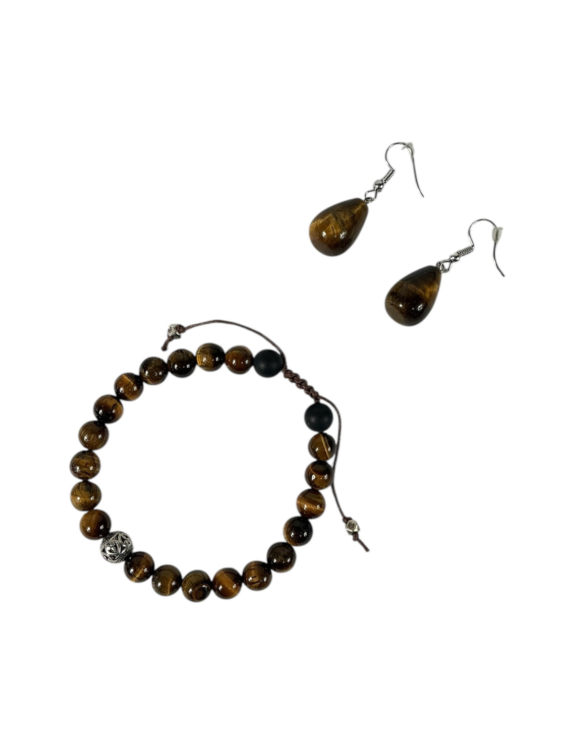 Pulsera y aretes de fantasía