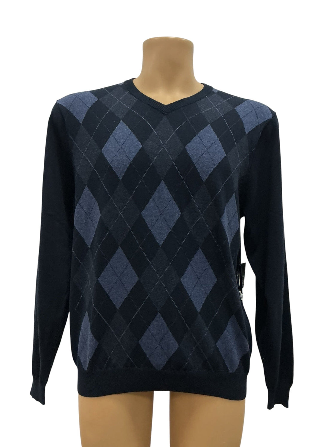Sudadero Grayson & Dunn azul argyle - vista frontal