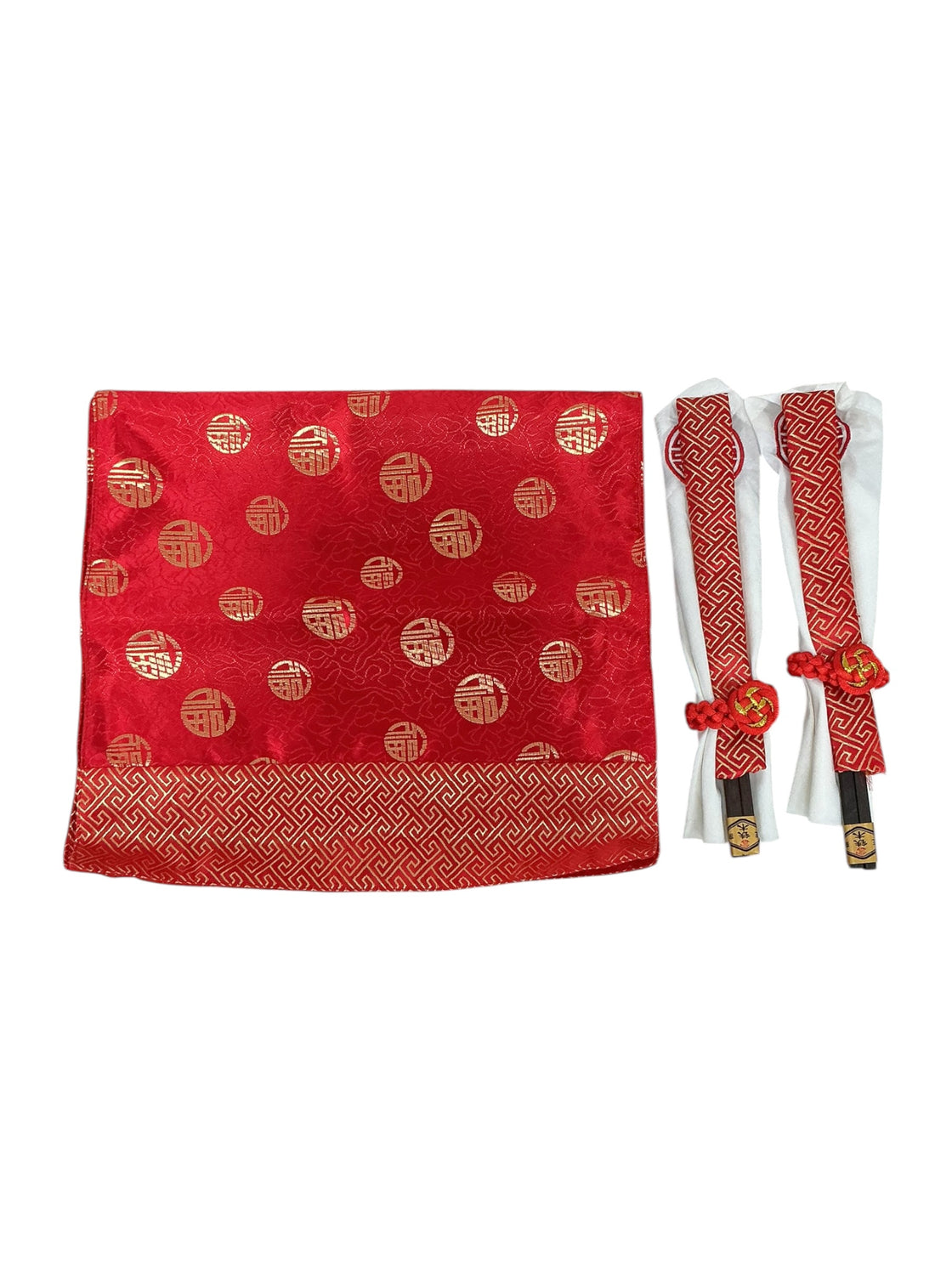 Set de servilletas y palillos chinos