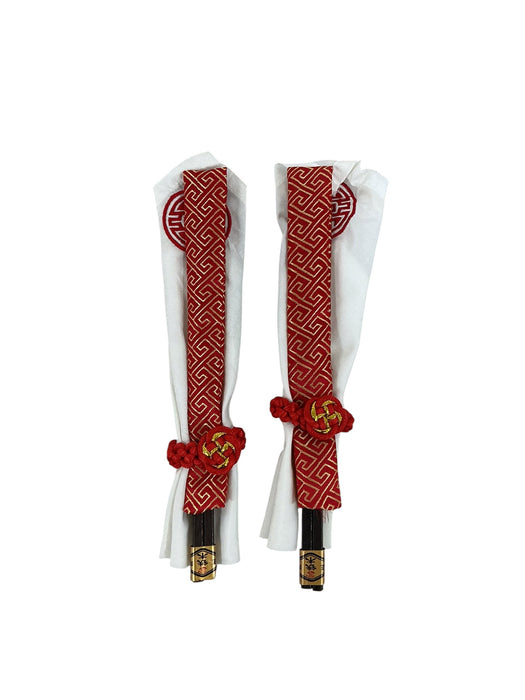 Set de servilletas y palillos chinos