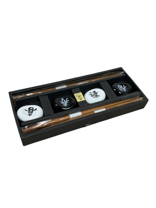 Set de palillos y reposapalillos chinos