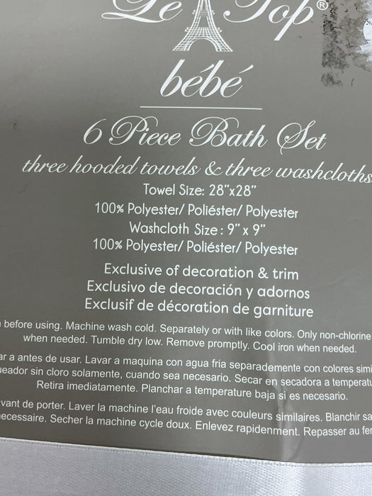 Set de toallas para bebé (LE TOP)