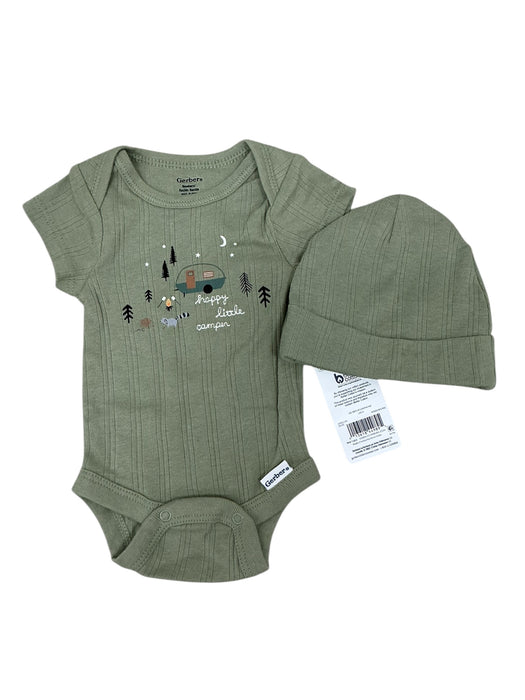 Set de bodys y gorros para bebé 0M (GERBER)
