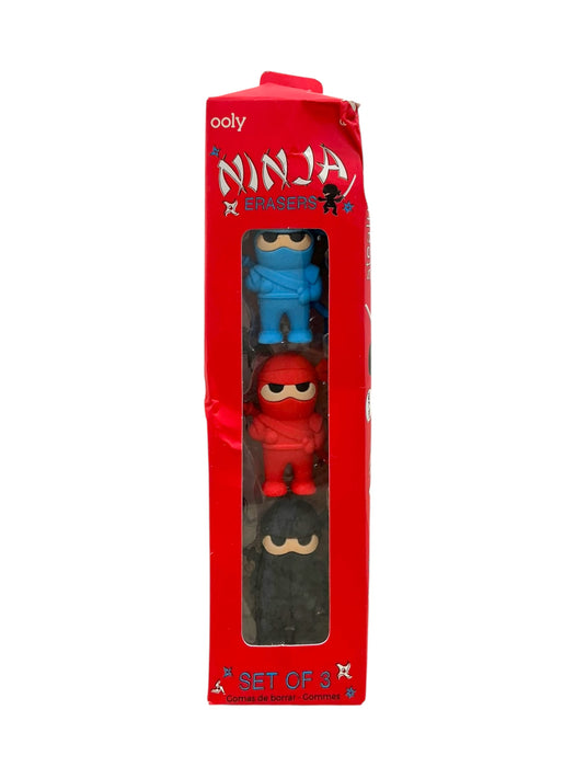 Ninja Erasers Set de 3 Borradores (OOLY)