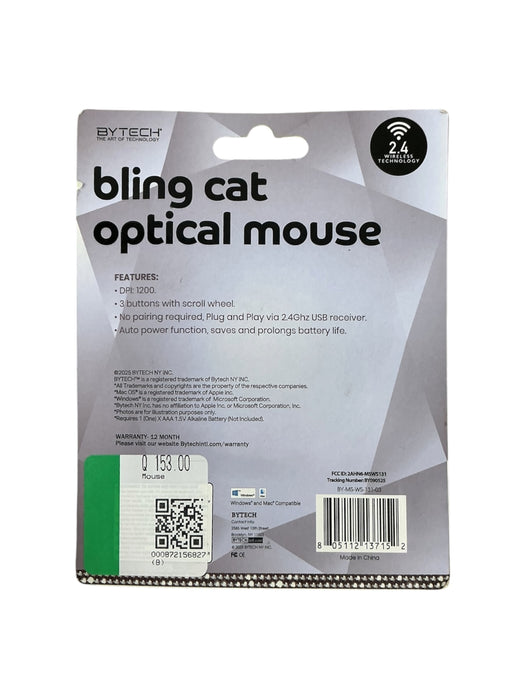 Mouse óptico inalámbrico  (BYTECH)