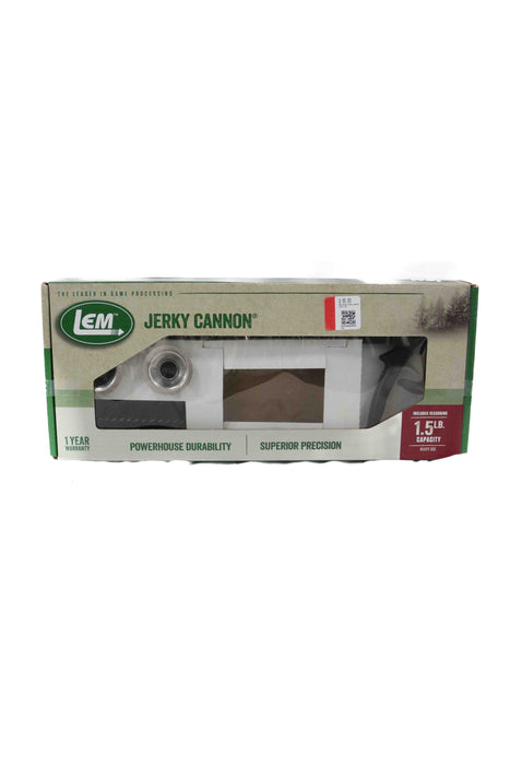 Kit de cañón LEM Jerky con boquilla redonda y plana cepillo de nailon y condimento