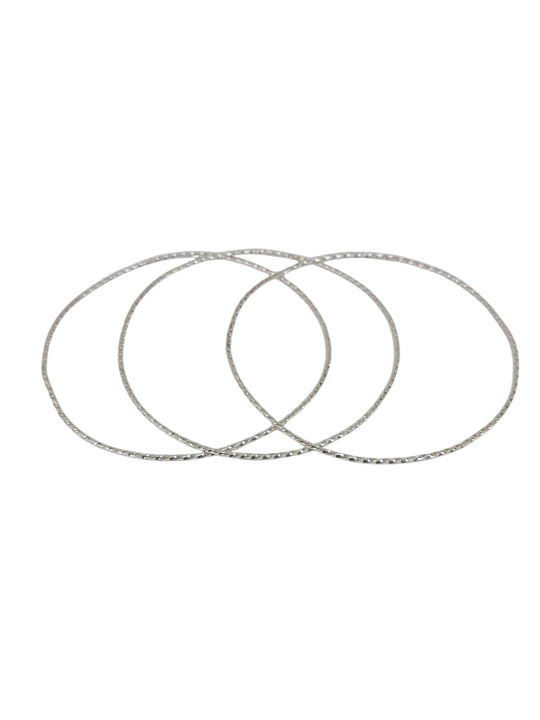 Set de pulseras de plata