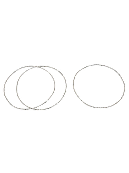 Set de pulseras de plata