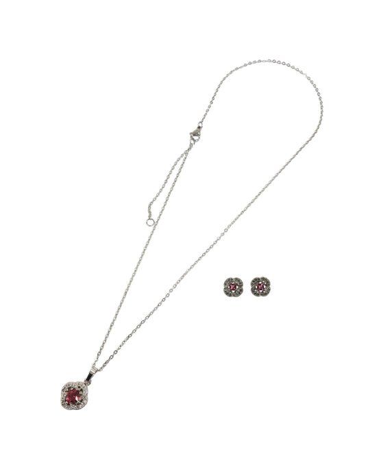 Collar y aretes de fantasía