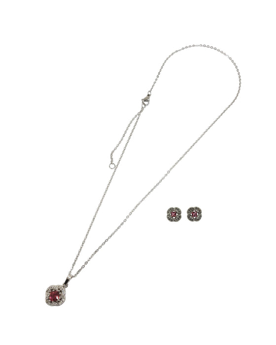Collar y aretes de fantasía