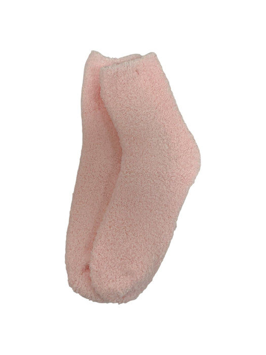 Calcetines esponjosos rosa palo - vista lateral