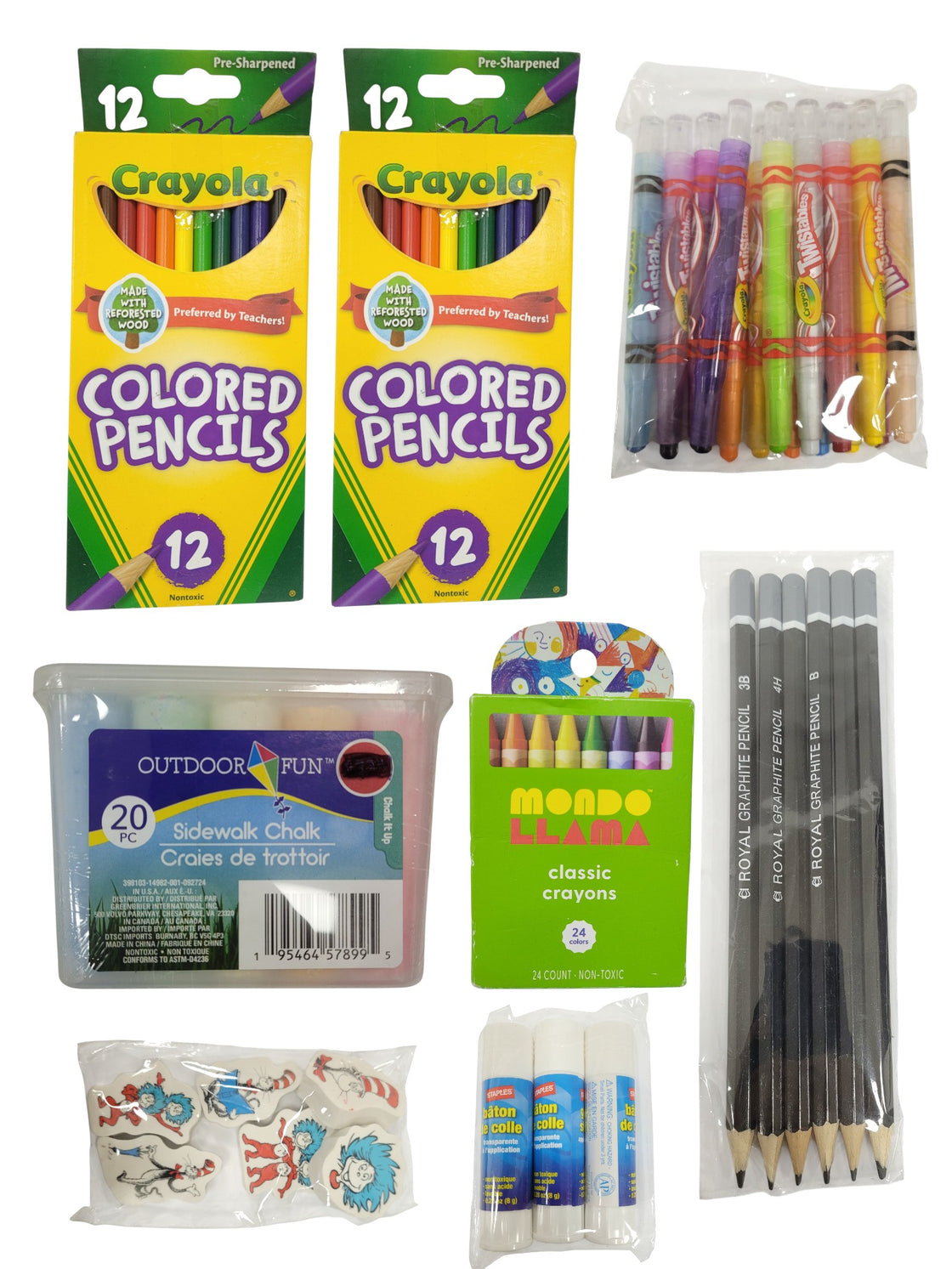 Set de útiles escolares