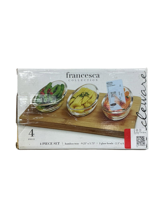 Set de recipientes con bandeja (FRANCESCA COLLECTION)