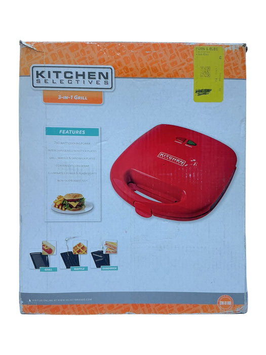 parrilla y sandwichera multifuncional (KITCHEN SELECTIVES)