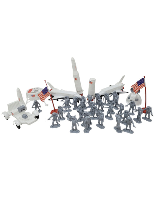 Set de astronautas y vehículos