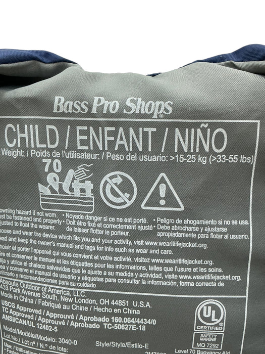 Chaleco salvavidas para niño (BASS PRO SHOPS)