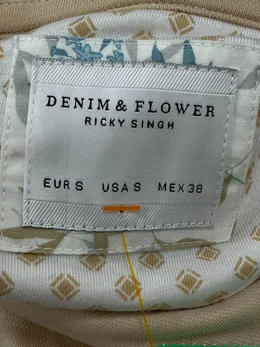 Playera S (DENIM & FLOWER)