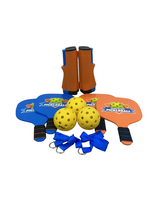 Tres pelotas amarillas de pickleball del set BUFFALO