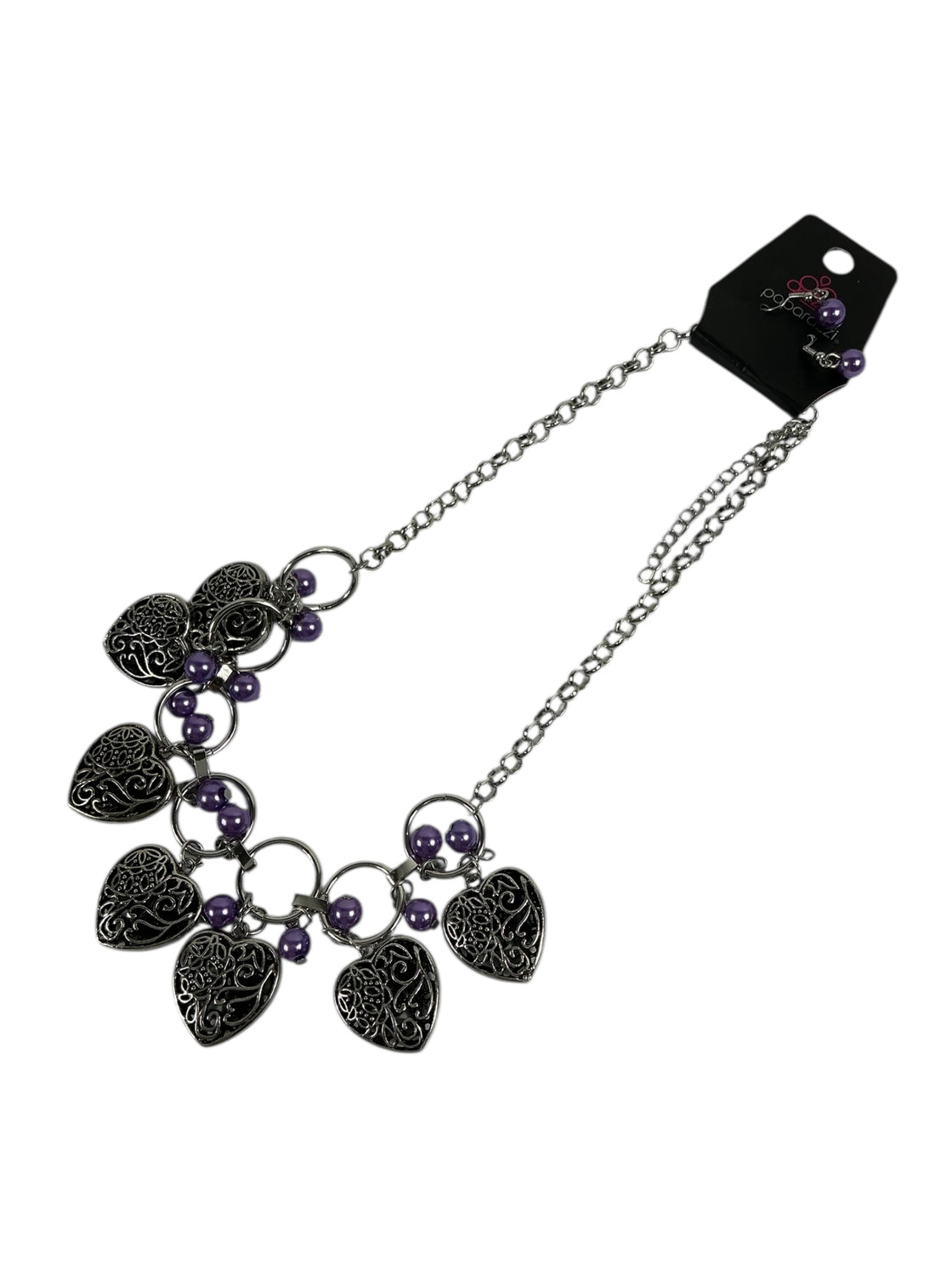 Collar y aretes de fantasía (PAPARAZZI)