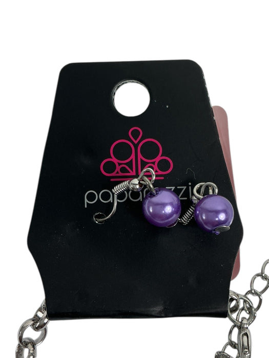 Collar y aretes de fantasía (PAPARAZZI)