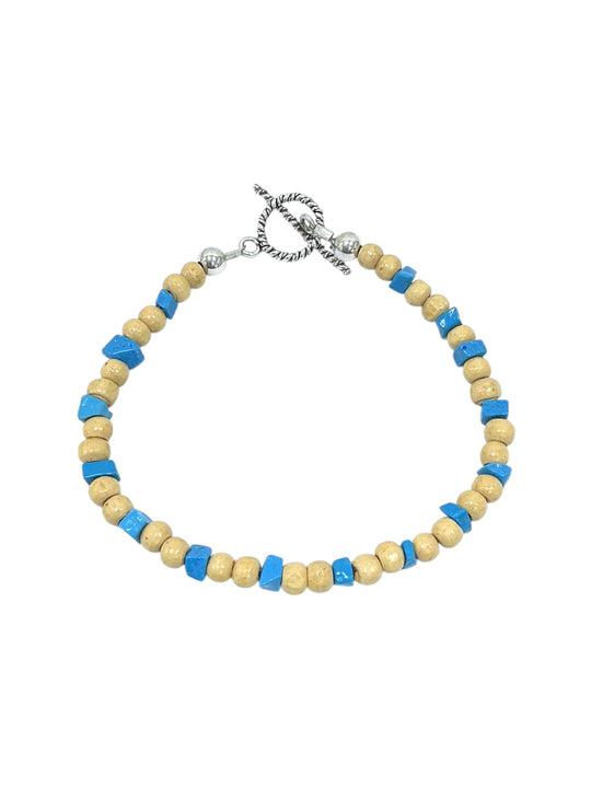 Pulsera con broche de plata