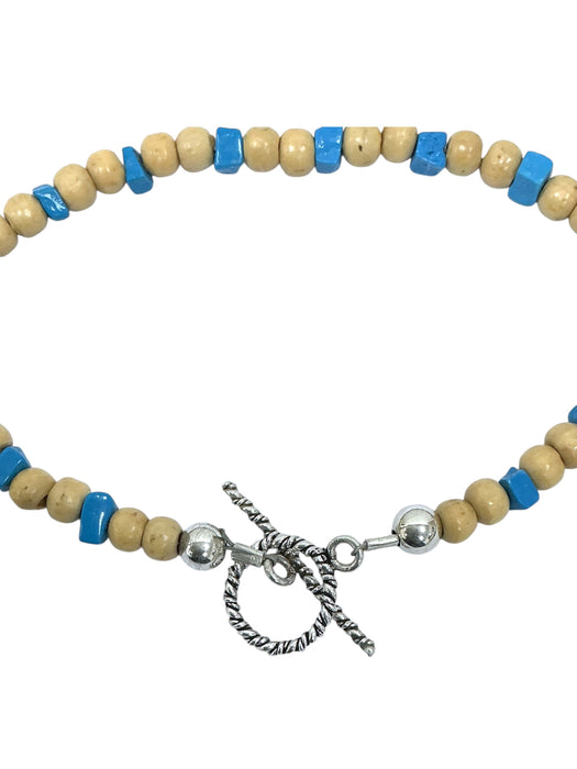Pulsera con broche de plata