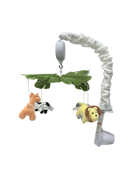 Móvil Musical Safari The Peanutshell armado - vista lateral con peluches