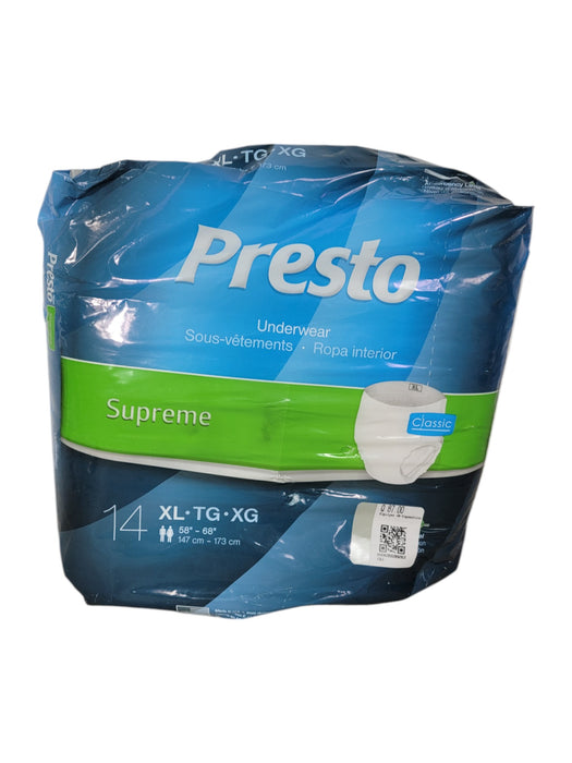 Ropa interior desechable (PRESTO)