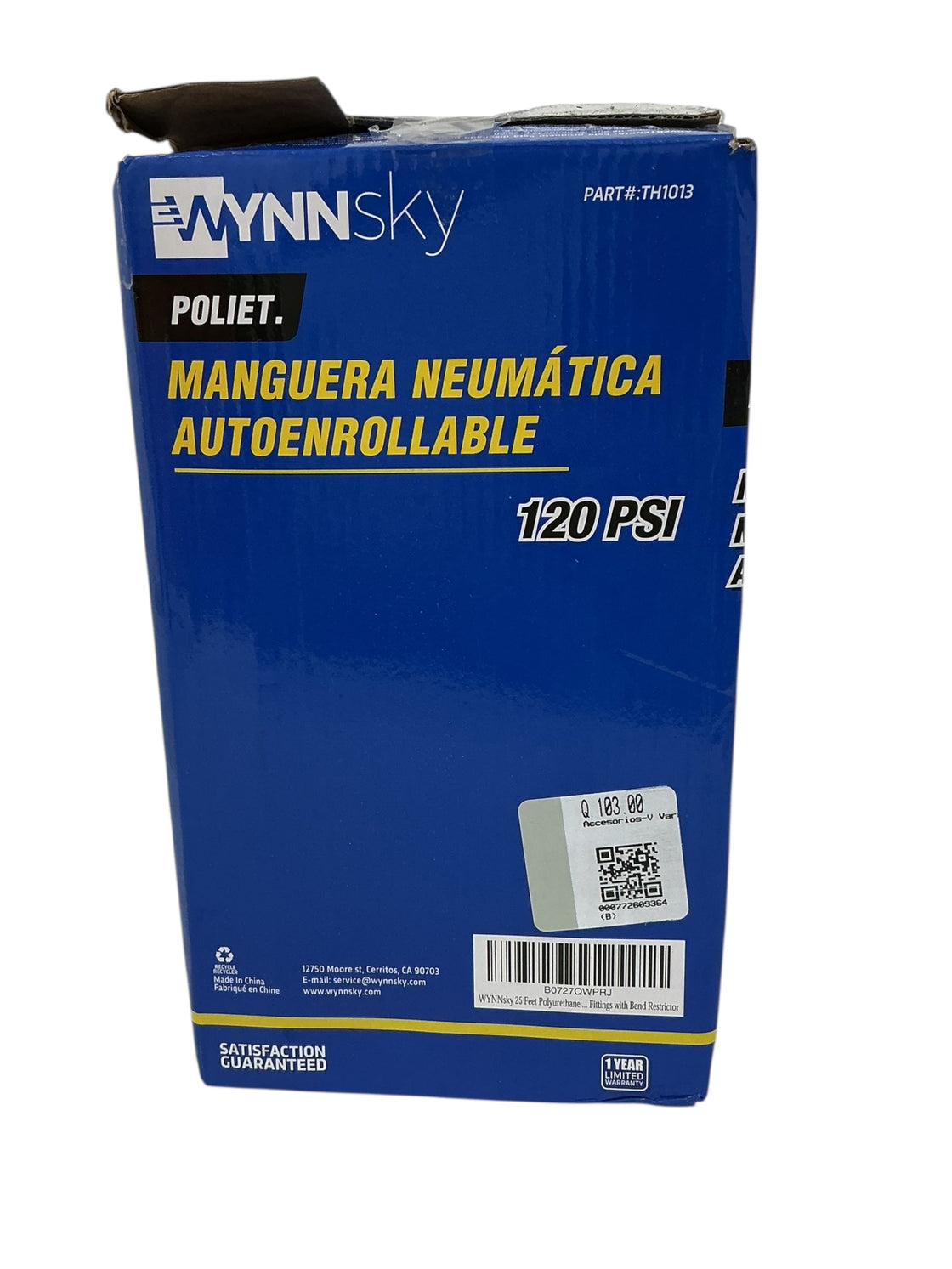Manguera de aire neumática autoenrollable (WYNNSKY)