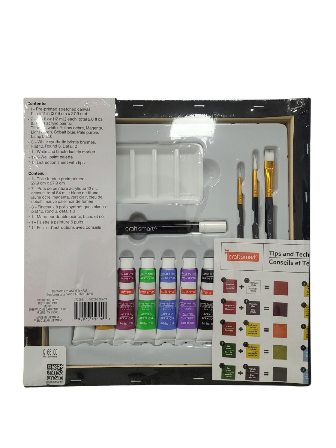 Kit de pintura en lienzo (CRAFT SMART)